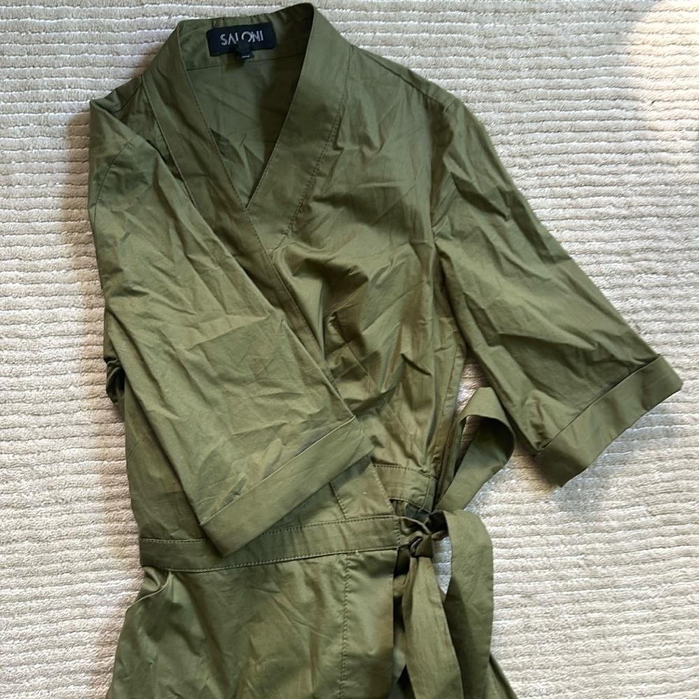 Saloni wrap dress cotton size 2
